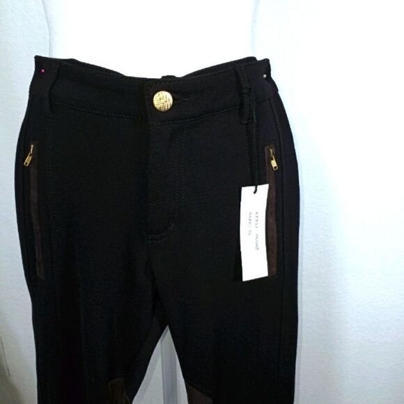 CISONO BLACK JEGGINGS FAUX SUADE SZ.S NWT - Picture 2 of 9